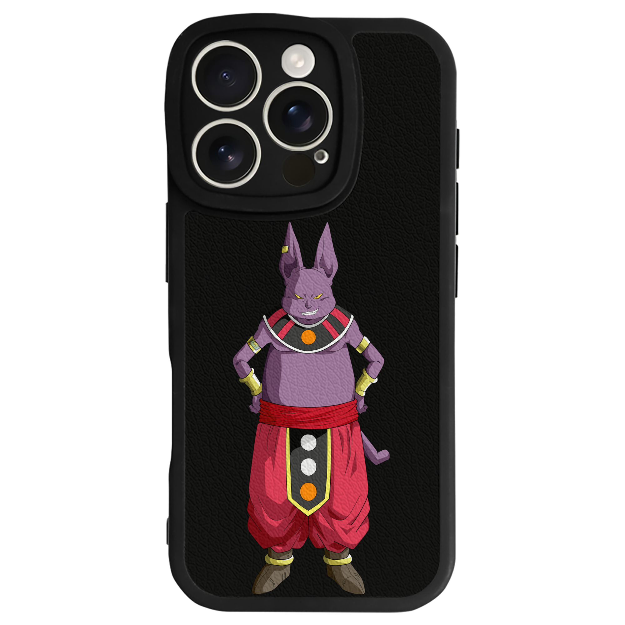（画像用） ドラゴンボール シャンパ DRAGON BALL Champa 【iPhone 16シリーズ対応】シリコンスマホケース（レザー調） 材質：シリコン